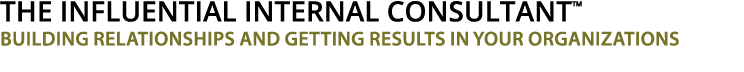  The Influential Internal Consultant  Building Relationships and Getting Results in Your Organizations
