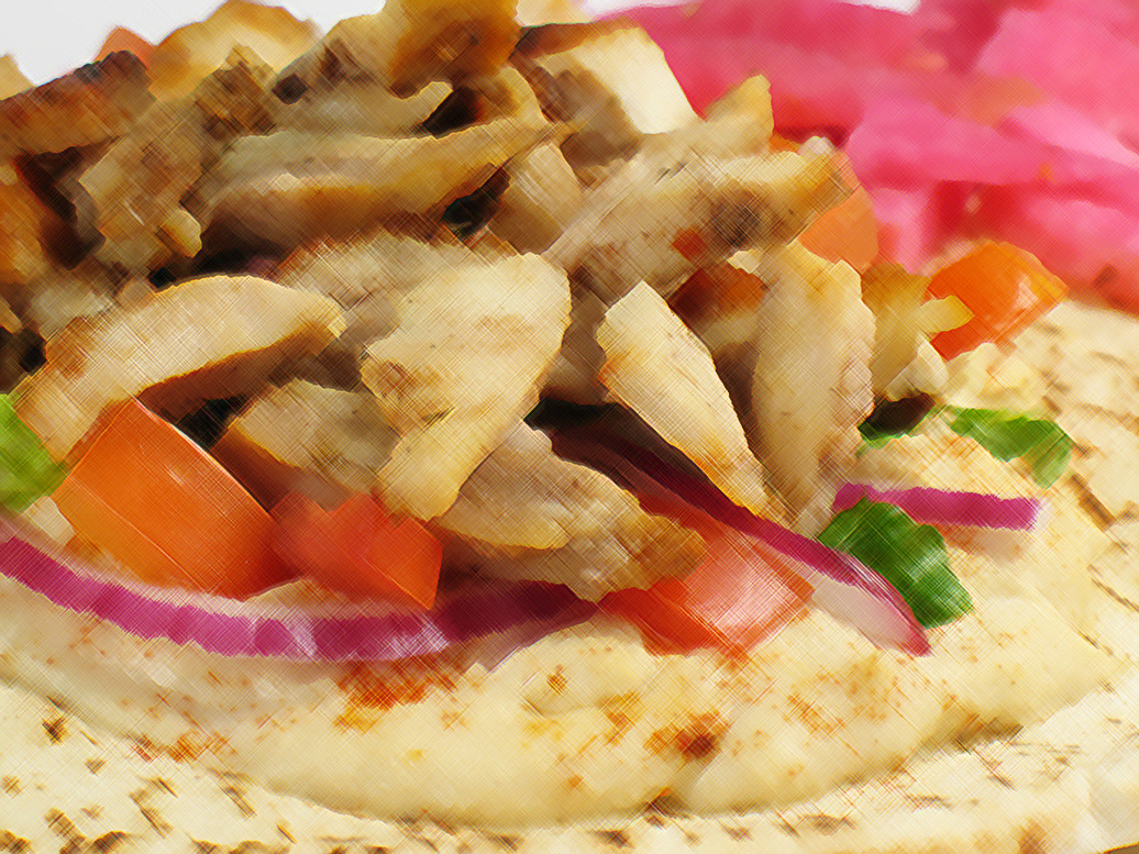 Image: Chicken Shawarma with Hummus