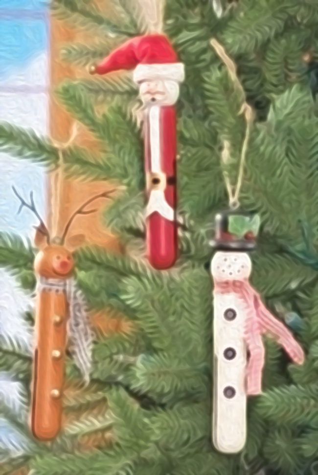 Image: Clothespin Christmas Ornaments